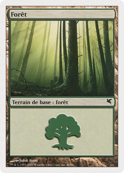 Forest (French) - "Foret" (B36), Magic Encyclopedia 2005 (Salvat/Hachette) B36