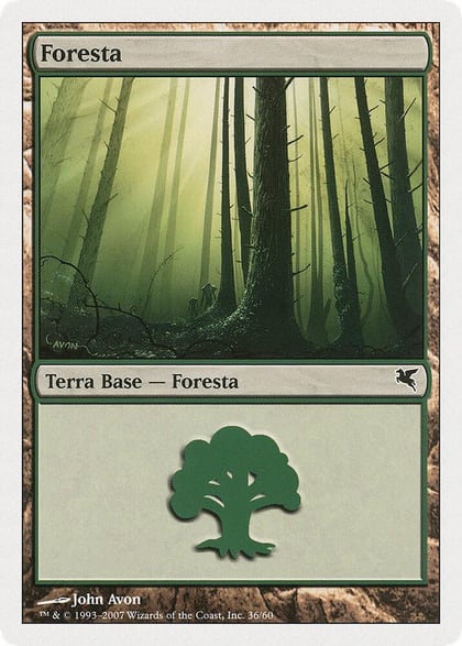 Forest (Italian) - "Foresta" (B36), Magic Encyclopedia 2005 (Salvat/Hachette) B36
