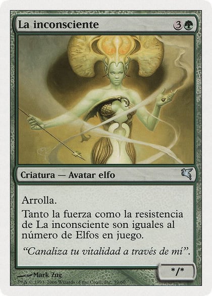 Heedless One (Spanish) - "La inconsciente", Magic Encyclopedia 2005 (Salvat/Hachette) B39