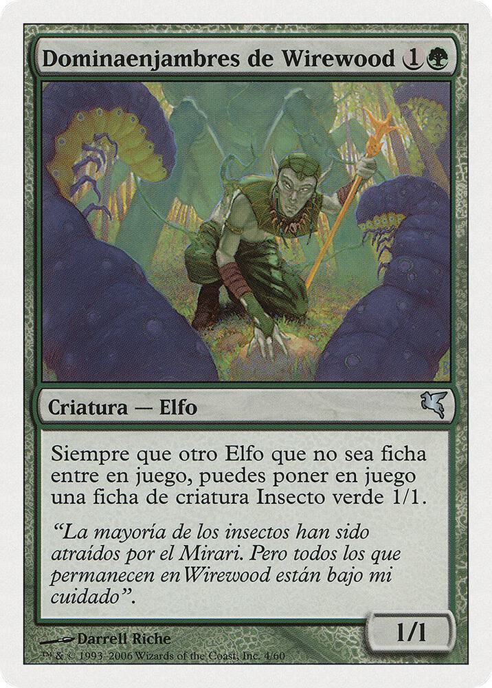 Wirewood Hivemaster (Spanish) - "Dominaenjambres de Wirewood" (B4), Magic Encyclopedia 2005 (Salvat/Hachette) B4