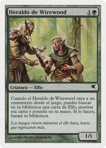 Wirewood Herald (Spanish) - "Heraldo de Wirewood", Magic Encyclopedia 2005 (Salvat/Hachette) B43