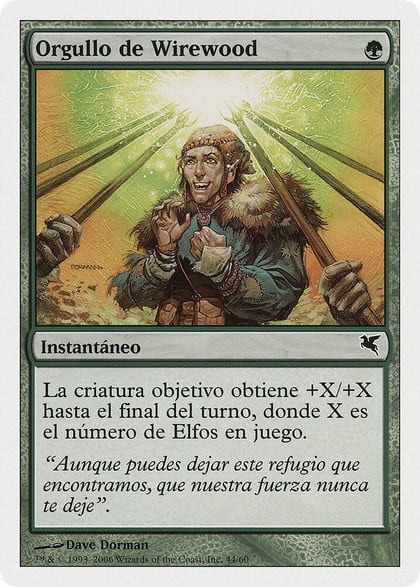 Wirewood Pride (Spanish) - "Orgullo de Wirewood" (B44), Magic Encyclopedia 2005 (Salvat/Hachette) B44
