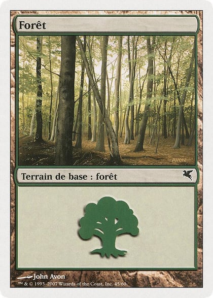 Forest (French) - "Foret" (B45), Magic Encyclopedia 2005 (Salvat/Hachette) B45