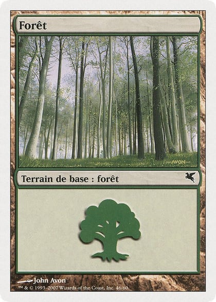 Forest (French) - "Foret" (B46), Magic Encyclopedia 2005 (Salvat/Hachette) B46