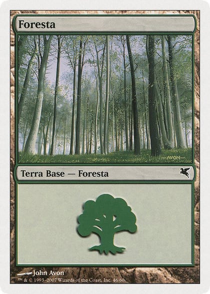Forest (Italian) - "Foresta" (B46), Magic Encyclopedia 2005 (Salvat/Hachette) B46
