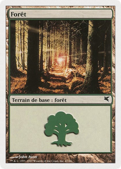 Forest (French) - "Foret" (B47), Magic Encyclopedia 2005 (Salvat/Hachette) B47