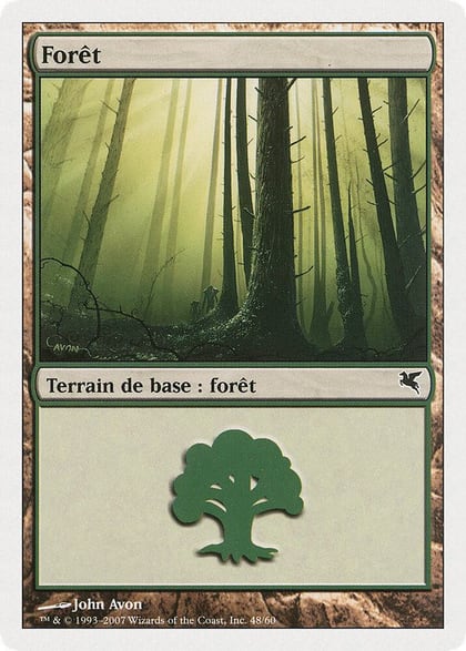 Forest (French) - "Foret" (B48), Magic Encyclopedia 2005 (Salvat/Hachette) B48