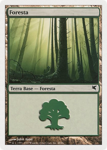 Forest (Italian) - "Foresta" (B48), Magic Encyclopedia 2005 (Salvat/Hachette) B48