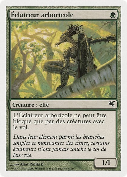 Treetop Scout (French) - "Éclaireur arboricole", Magic Encyclopedia 2005 (Salvat/Hachette) B5
