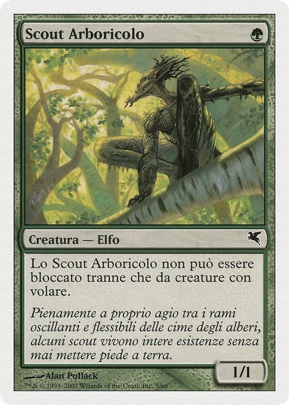 Treetop Scout (Italian) - "Scout Arboricolo", Magic Encyclopedia 2005 (Salvat/Hachette) B5