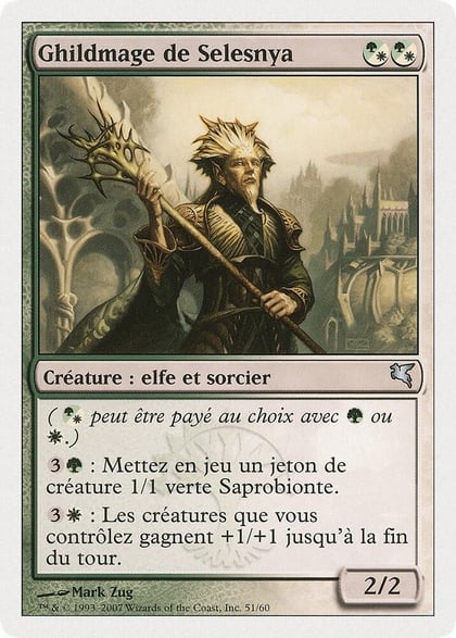 Selesnya Guildmage (French) - "Ghildmage de Selesnya", Magic Encyclopedia 2005 (Salvat/Hachette) B51