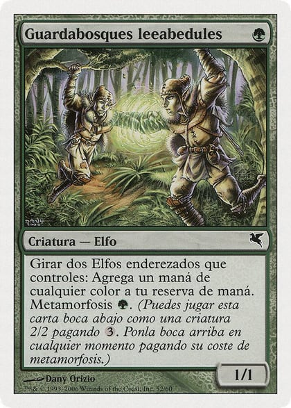 Birchlore Rangers (Spanish) - "Guardabosques leeabedules" (B52), Magic Encyclopedia 2005 (Salvat/Hachette) B52