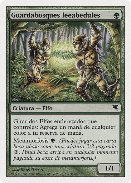 Birchlore Rangers (Spanish) - "Guardabosques leeabedules" (B53), Magic Encyclopedia 2005 (Salvat/Hachette) B53
