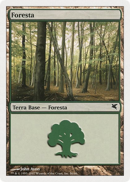 Forest (Italian) - "Foresta" (B56), Magic Encyclopedia 2005 (Salvat/Hachette) B56