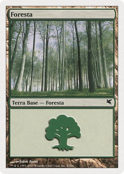 Forest (Italian) - "Foresta" (B57), Magic Encyclopedia 2005 (Salvat/Hachette) B57