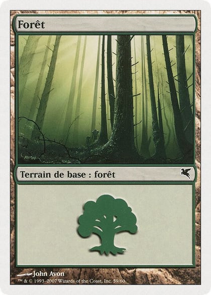 Forest (French) - "Foret" (B59), Magic Encyclopedia 2005 (Salvat/Hachette) B59