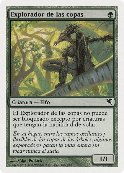 Treetop Scout (Spanish) - "Explorador de las copas" (B5), Magic Encyclopedia 2005 (Salvat/Hachette) B5