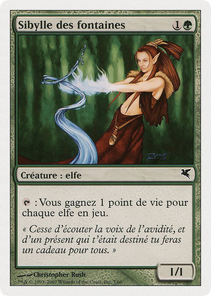Wellwisher (French) - "Sibylle des fontaines", Magic Encyclopedia 2005 (Salvat/Hachette) B7