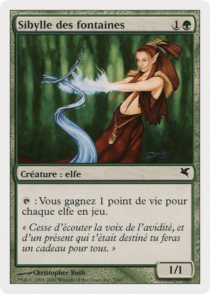 Wellwisher (French) - "Sibylle des fontaines", Magic Encyclopedia 2005 (Salvat/Hachette) B7
