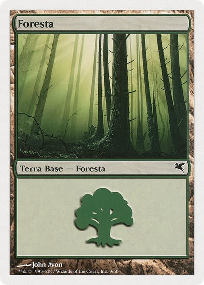 Forest (Italian) - "Foresta" (B9), Magic Encyclopedia 2005 (Salvat/Hachette) B9