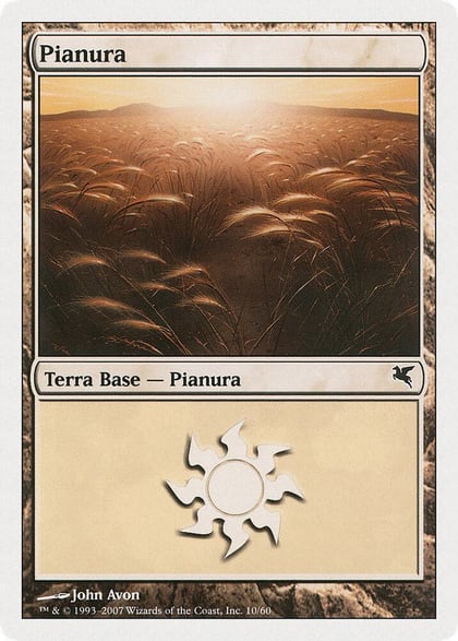 Plains (Spanish) - "Llanura" (C10), Magic Encyclopedia 2005 (Salvat/Hachette) C10