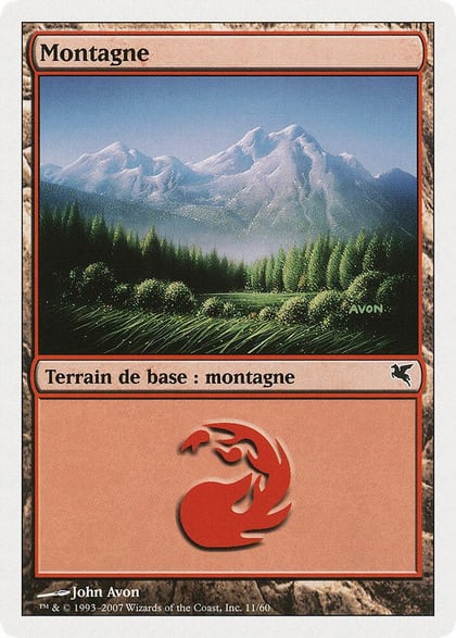 Mountain (French) - "Montagne" (C11), Magic Encyclopedia 2005 (Salvat/Hachette) C11