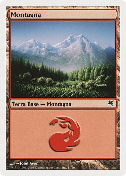 Mountain (Italian) - "Montagna" (C11), Magic Encyclopedia 2005 (Salvat/Hachette) C11