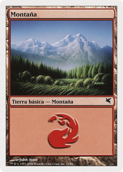 Mountain (Spanish) - "Montana" (C11), Magic Encyclopedia 2005 (Salvat/Hachette) C11