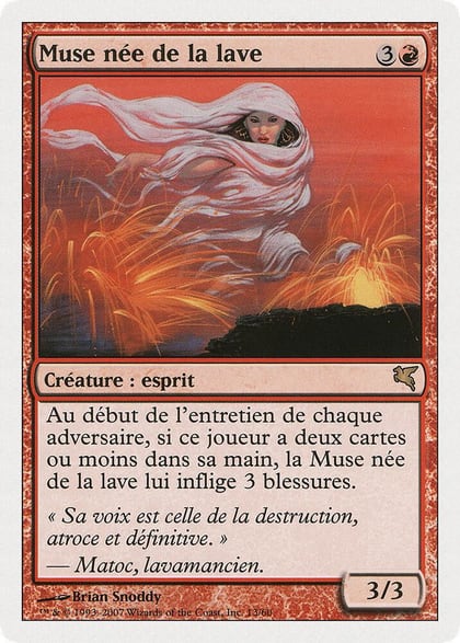 Lavaborn Muse (French) - "Muse nee de la lave", Magic Encyclopedia 2005 (Salvat/Hachette) C13