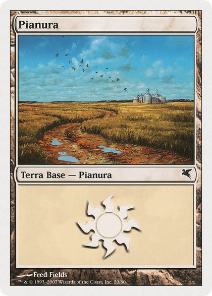 Plains (Italian) - "Pianura" (C20), Magic Encyclopedia 2005 (Salvat/Hachette) C20