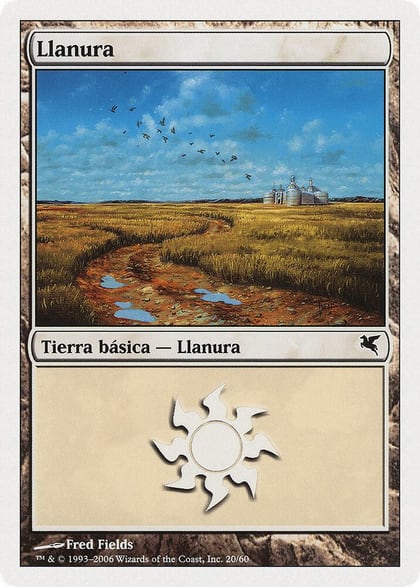 Plains (Spanish) - "Llanura" (C20), Magic Encyclopedia 2005 (Salvat/Hachette) C20