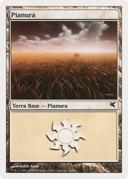 Plains (Italian) - "Pianura" (C21), Magic Encyclopedia 2005 (Salvat/Hachette) C21