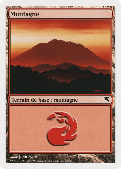 Mountain (French) - "Montagne" (C22), Magic Encyclopedia 2005 (Salvat/Hachette) C22
