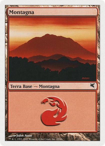 Mountain (Italian) - "Montagna" (C22), Magic Encyclopedia 2005 (Salvat/Hachette) C22