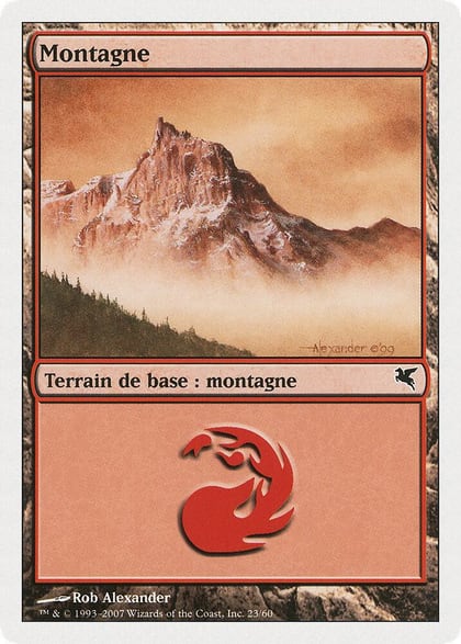 Mountain (French) - "Montagne" (C23), Magic Encyclopedia 2005 (Salvat/Hachette) C23