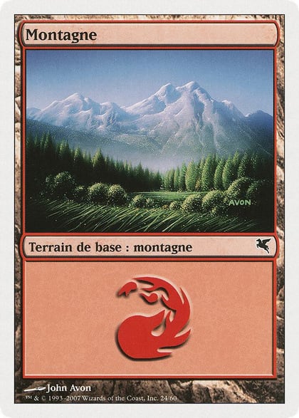 Mountain (French) - "Montagne" (C24), Magic Encyclopedia 2005 (Salvat/Hachette) C24
