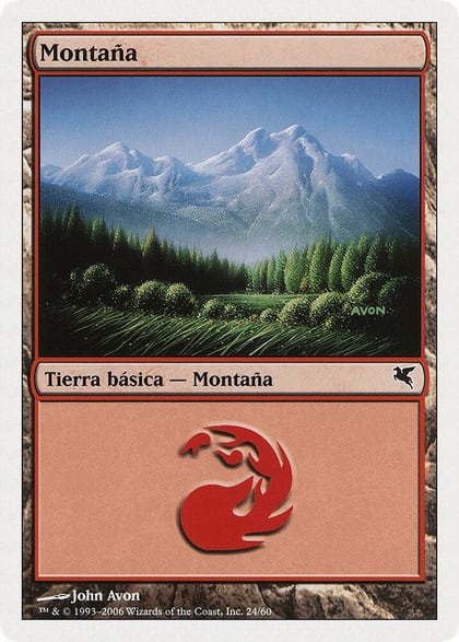 Mountain (Spanish) - "Montana" (C24), Magic Encyclopedia 2005 (Salvat/Hachette) C24