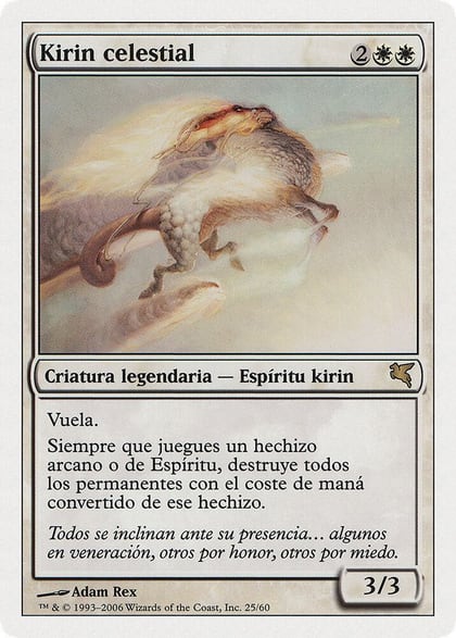 Celestial Kirin (Spanish) - "Kirin celestial", Magic Encyclopedia 2005 (Salvat/Hachette) C25