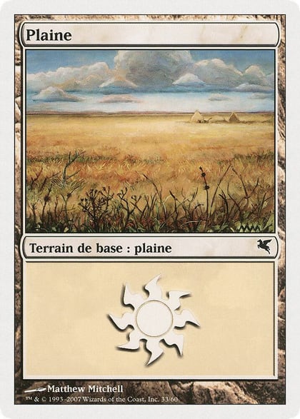 Plains (French) - "Plaine" (C33), Magic Encyclopedia 2005 (Salvat/Hachette) C33