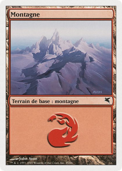 Mountain (French) - "Montagne" (C35), Magic Encyclopedia 2005 (Salvat/Hachette) C35