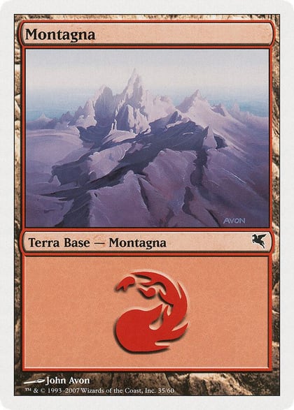 Mountain (Italian) - "Montagna" (C35), Magic Encyclopedia 2005 (Salvat/Hachette) C35
