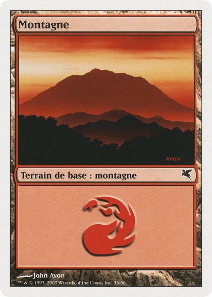 Mountain (French) - "Montagne" (C36), Magic Encyclopedia 2005 (Salvat/Hachette) C36