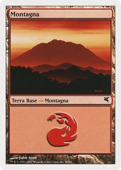 Mountain (Italian) - "Montagna" (C36), Magic Encyclopedia 2005 (Salvat/Hachette) C36