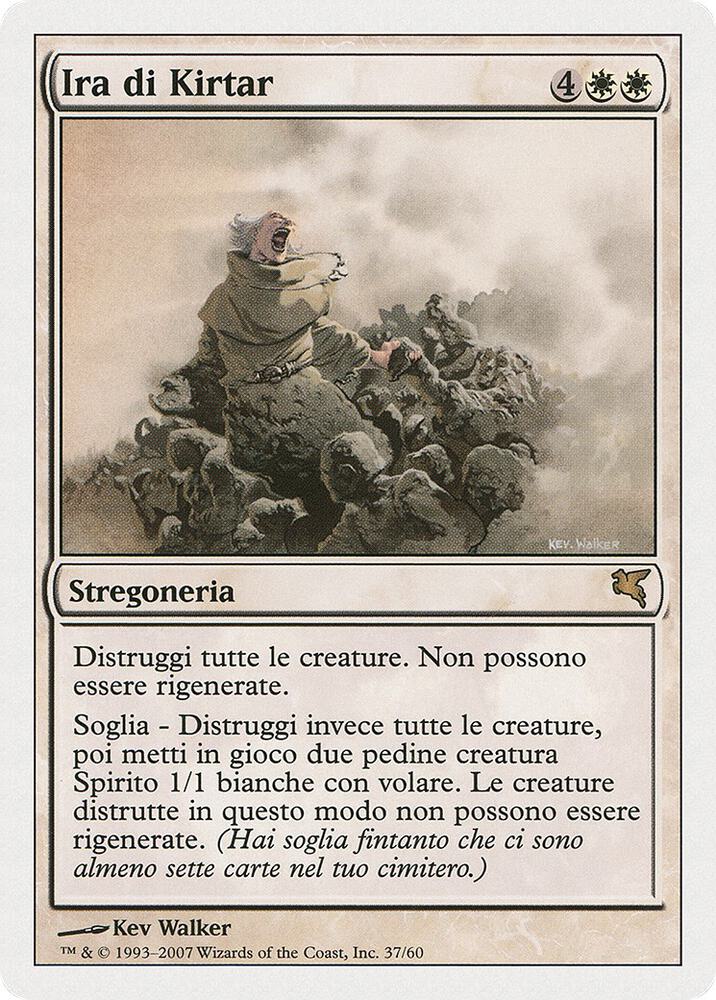 Kirtar's Wrath (Italian) - "Ira di Kirtar", Magic Encyclopedia 2005 (Salvat/Hachette) C37