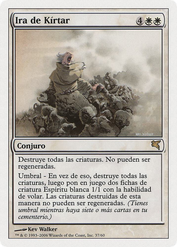 Kirtar's Wrath (Spanish) - "Ira de Kírtar", Magic Encyclopedia 2005 (Salvat/Hachette) C37