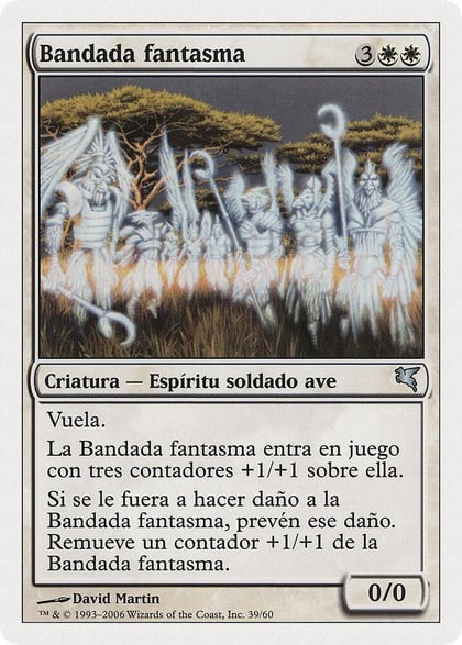 Phantom Flock (Spanish) - "Bandada fantasma" (C39), Magic Encyclopedia 2005 (Salvat/Hachette) C39