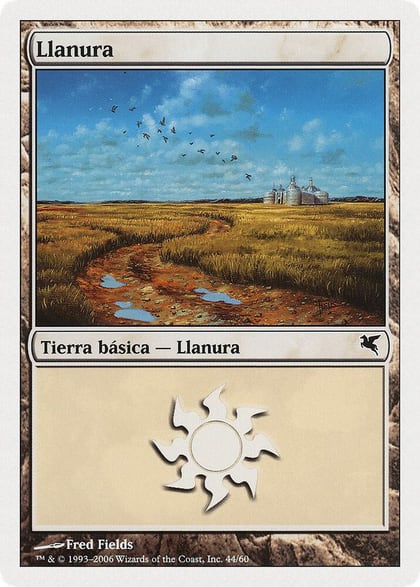 Plains (Spanish) - "Llanura" (C44), Magic Encyclopedia 2005 (Salvat/Hachette) C44