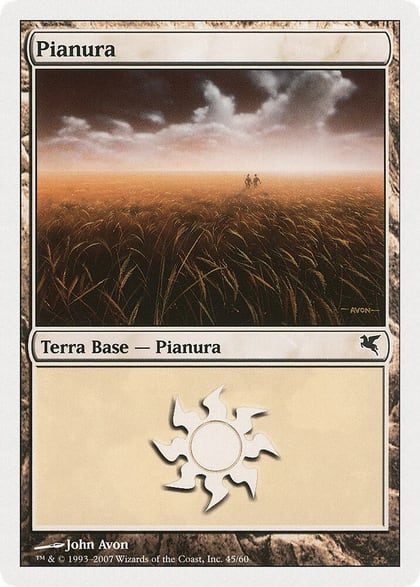 Plains (Italian) - "Pianura" (C45), Magic Encyclopedia 2005 (Salvat/Hachette) C45