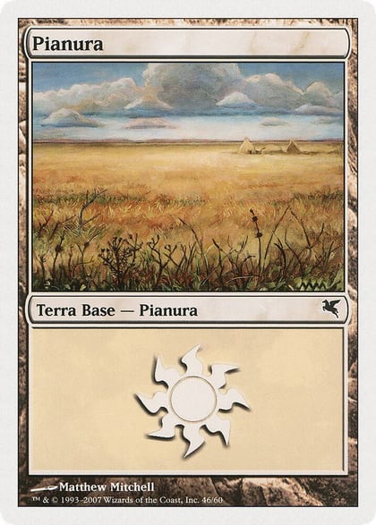 Plains (Italian) - "Pianura" (C46), Magic Encyclopedia 2005 (Salvat/Hachette) C46
