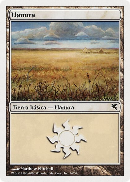 Plains (Spanish) - "Llanura" (C46), Magic Encyclopedia 2005 (Salvat/Hachette) C46